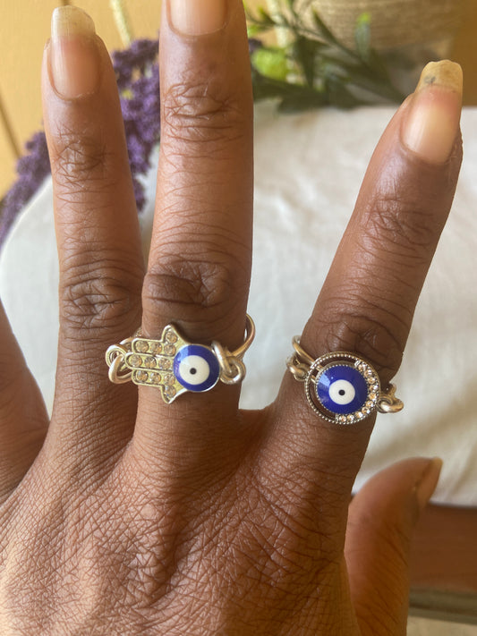 2 Evil Eye Rings