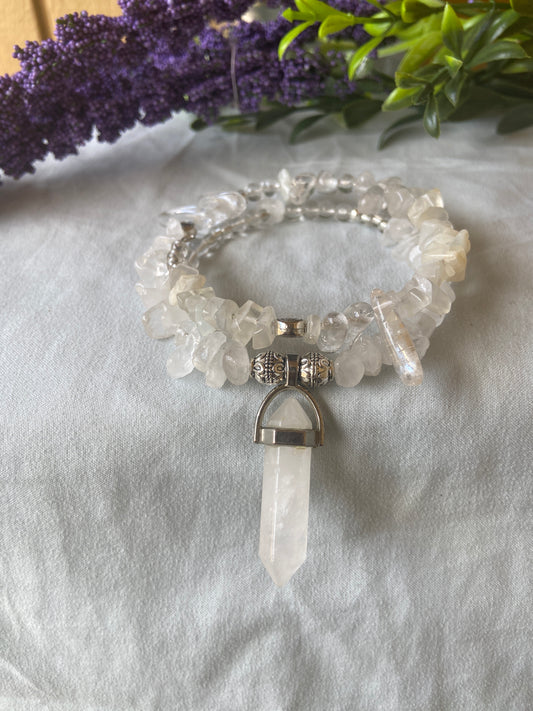 Quartz Crystal Boho Bracelet