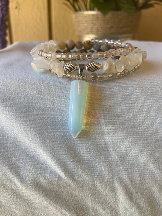 Opalite Crystal Boho Bracelet